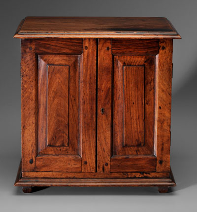 British Colonial document cabinet, mahogany