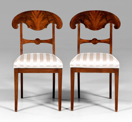 Pair Biedermeier style mahogany 11491f