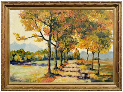 V. Ricardo painting, landscape