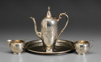 Gorham sterling tea service and 11493a