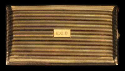 Gold Cartier cigarette case rectangular 11493b