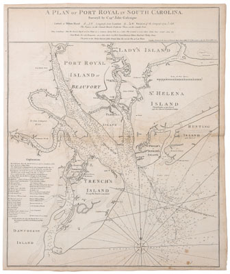 1776 map Port Royal South Carolina  114987