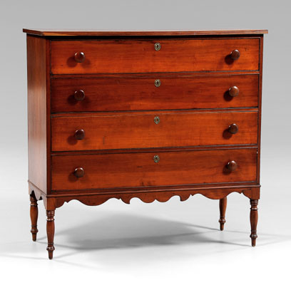 American Federal cherry chest,