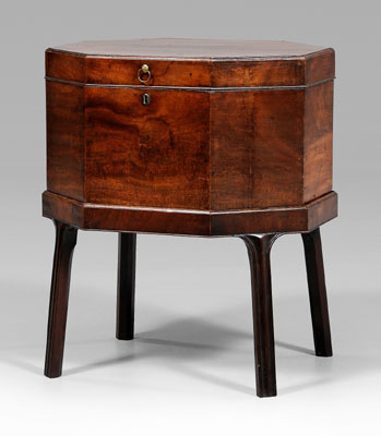 Regency mahogany wine cooler figured 1149a2