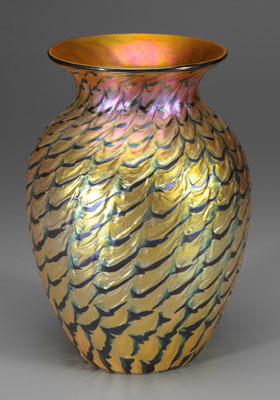 Lundberg art glass vase ovoid 1149d1