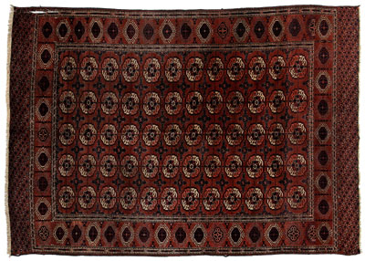 Finely woven Turkomen rug rows 1149df