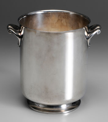 Christofle silver-plate wine cooler,