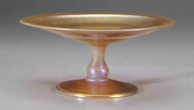 Tiffany center bowl, pedestal base,