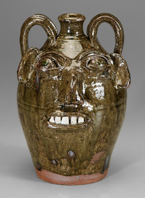 Burlon Craig stoneware face jug 114a04