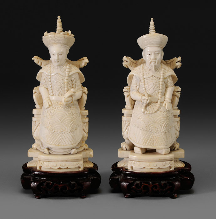 Two Ivory Carvings Chinese, early