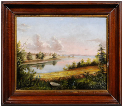 Painting, Washington's birthplace,
