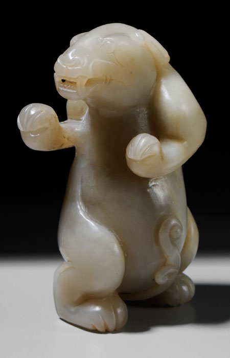 Jade Archaistic Han Bear-Like Creature