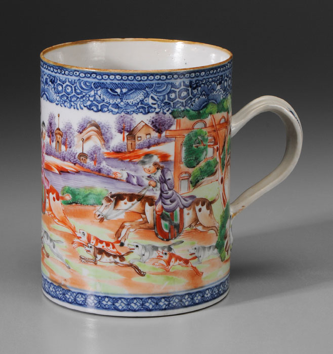 Chinese Export Hunting Mug Chinese  114a40