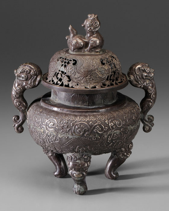 Silver Tripod Censer Chinese modern  114a4e