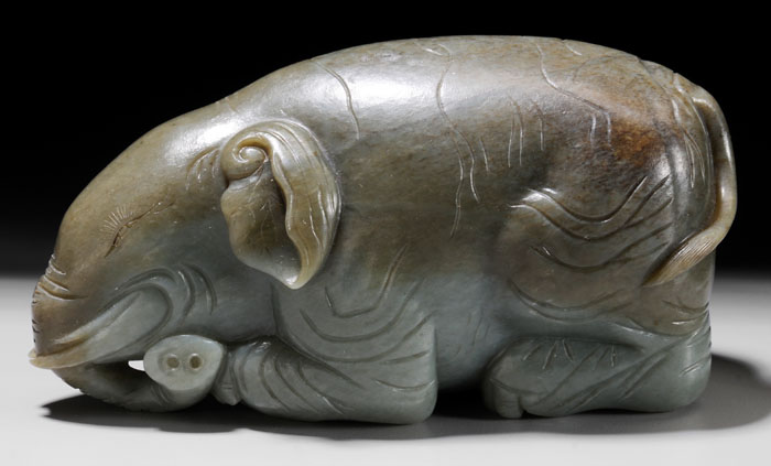 Jade Elephant Chinese Qing Dynasty  114a53