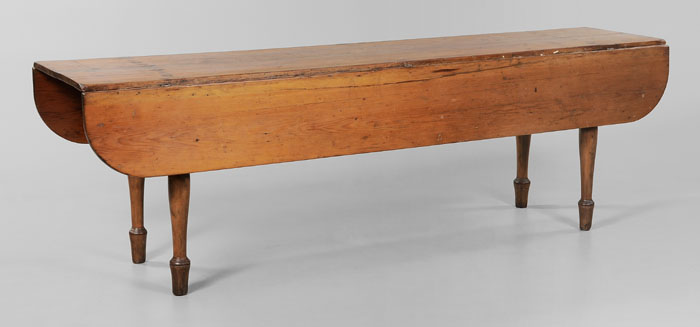 Pine Drop-Leaf Harvest Table American,