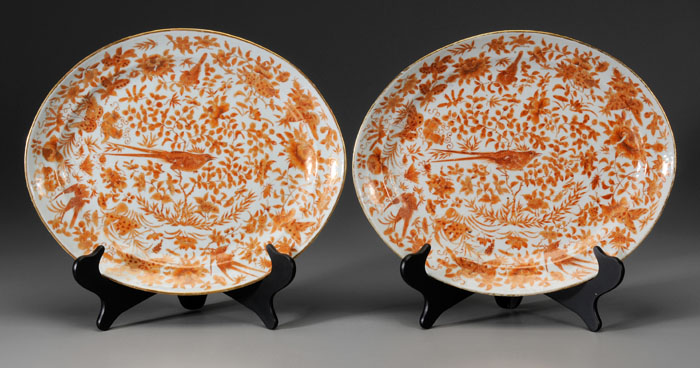 Pair Chinese Export Platters Chinese  114a6f