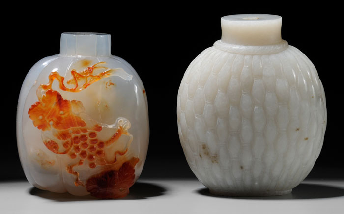 Two Snuff Bottles Qing Dynasty: