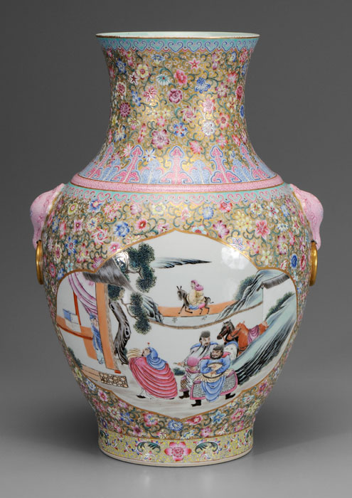 Famille Rose Hu Porcelain Vase 114a83