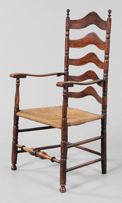 Early Ladder Back Armchair probably 114a91