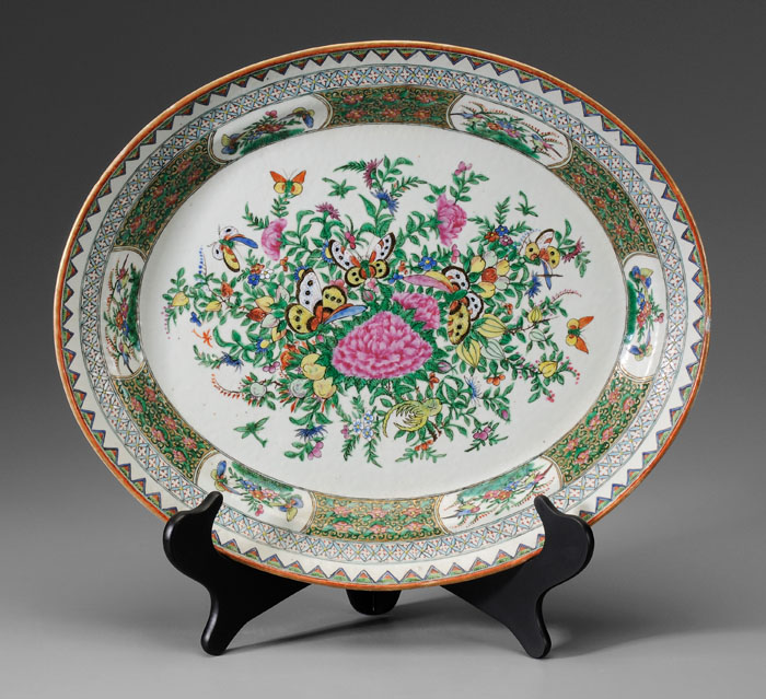 Famille Rose Porcelain Platter Chinese,