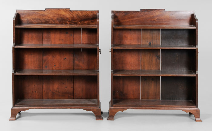 Pair Chippendale Style Bookcases 114ab6