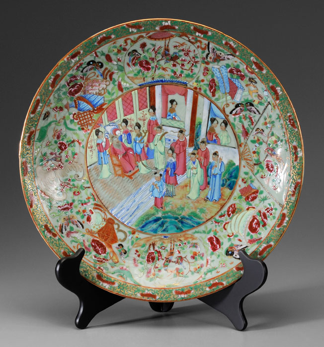 Famille Rose Porcelain Charger Chinese,