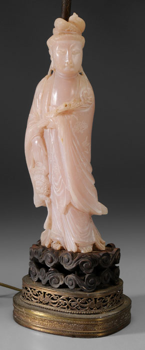 Pink Alabaster Figure of Guanyin 114af4