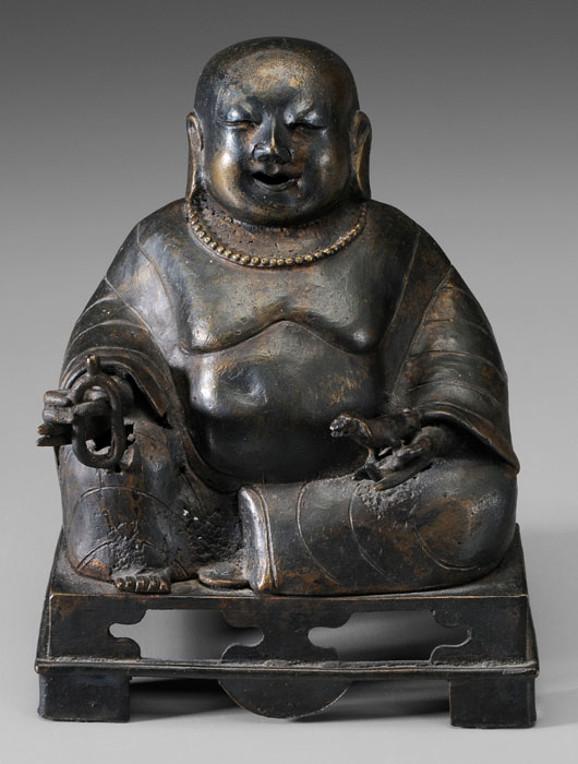 Bronze Figure of Budai or Kubera 114aff