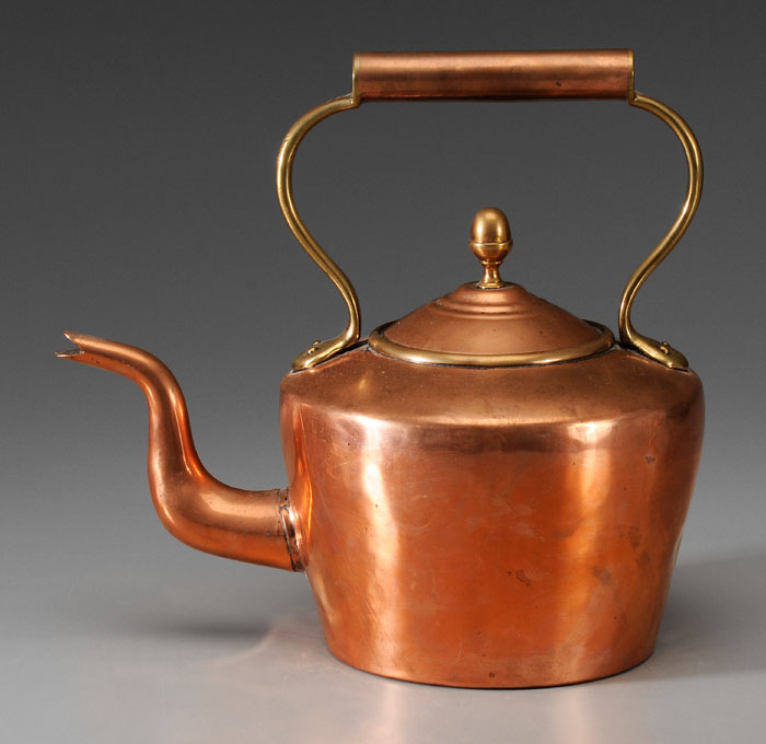 Copper Teapot probably British  114b0f
