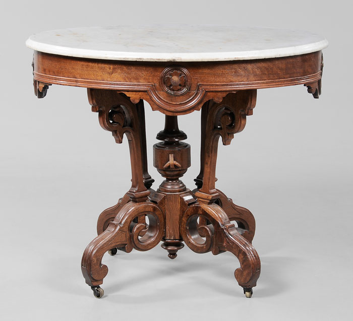 Victorian Marble Top Center Table 114b2d