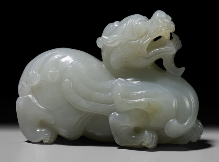 Jade Bixie possibly Qianlong, archaistic