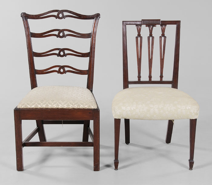 Two Federal Mahogany Side Chairs  114b3f