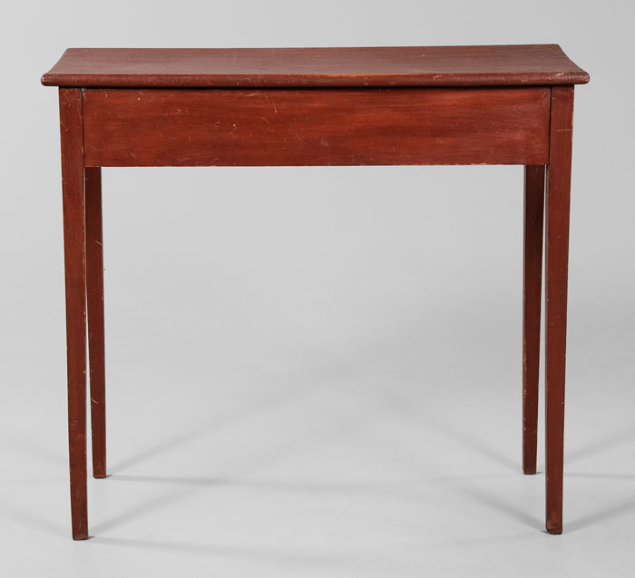 Federal Red-Painted Side Table