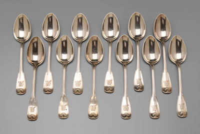 Tiffany Palm sterling serving spoons  1179eb