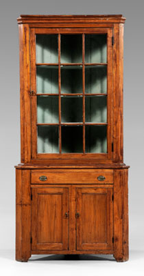 American Federal corner cupboard,