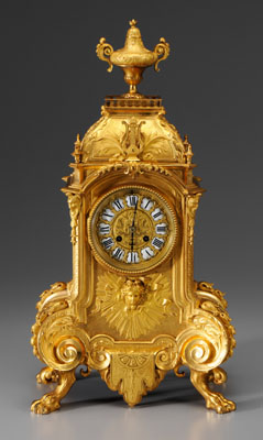 Louis Philippe doré bronze clock,