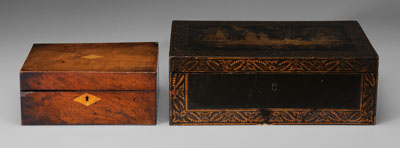 Two Victorian wooden box 117a23