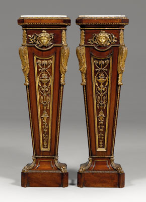 Fine pair Louis XIV style ped