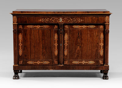 Egyptian Revival rosewood cabinet  117a30