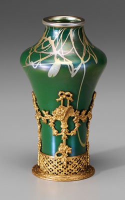 Rare Steuben Tyrian glass vase  117a90