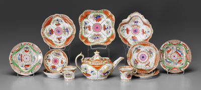 Coalport partial tea service: compartmented