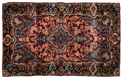 Sarouk rug, large central medallion