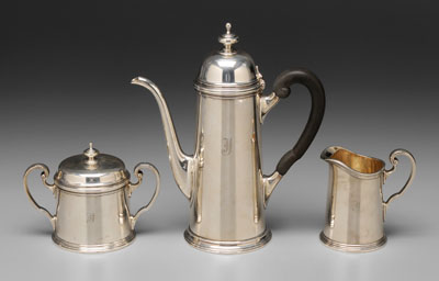 Three piece sterling coffee service  117acd