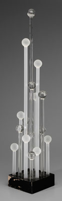 American glass sculpture, 20th century,
