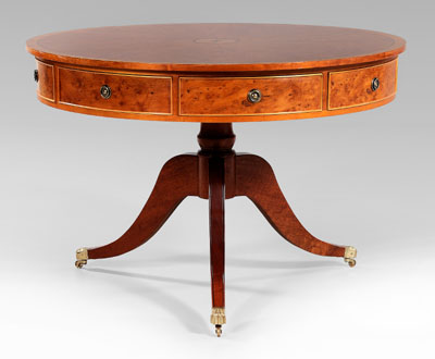 Regency style inlaid rent table,