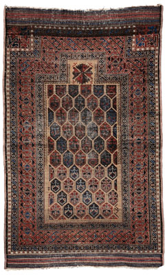 Balouch prayer rug, rectangular