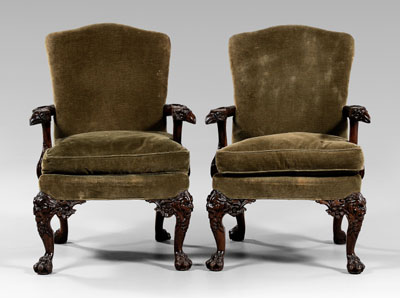 Pair Chippendale style library 117b26