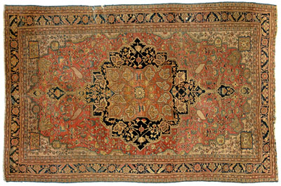 Sarouk carpet large central medallion 117b43