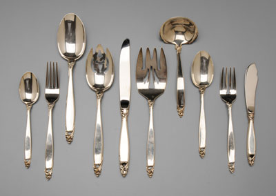 Lunt Counterpoint sterling flatware: